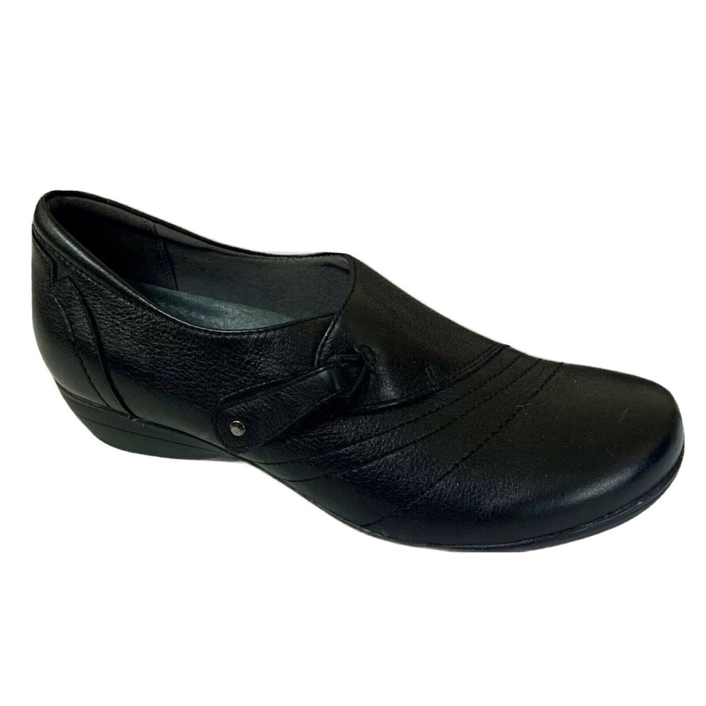 Dansko Black Franny Comfort Shoes Clog Slip On